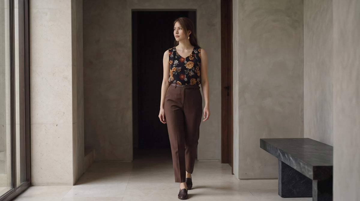 Áo sát nách chiffon hoa cúc phong cách trẻ thời trang Hity
