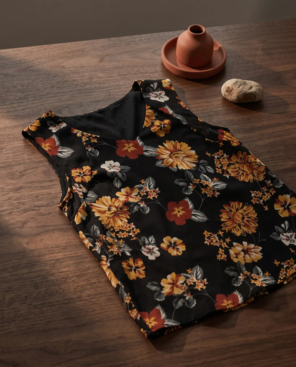 Áo sát nách chiffon hoa cúc phong cách trẻ thời trang Hity