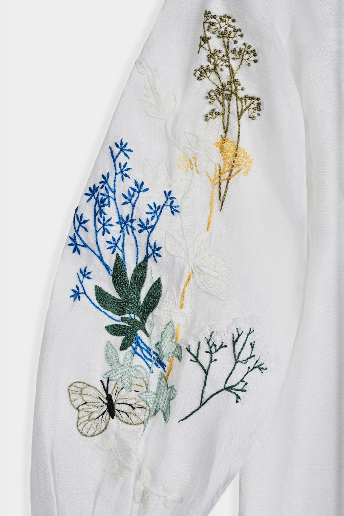 Áo linen trắng thêu tay Mơ thời trang Hity