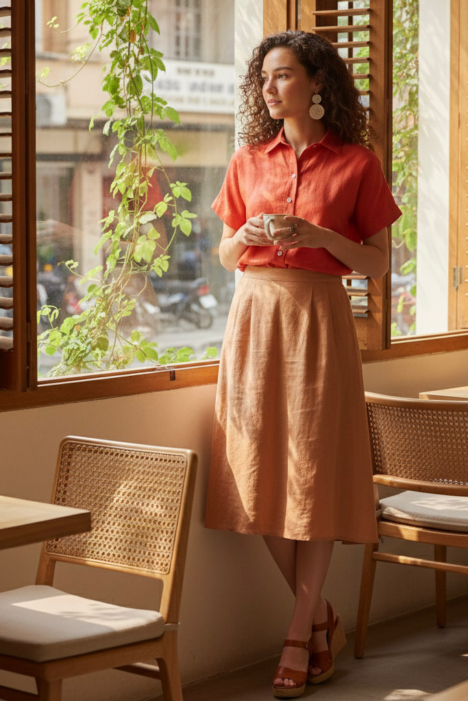 Áo Sơ Mi Linen Thổ