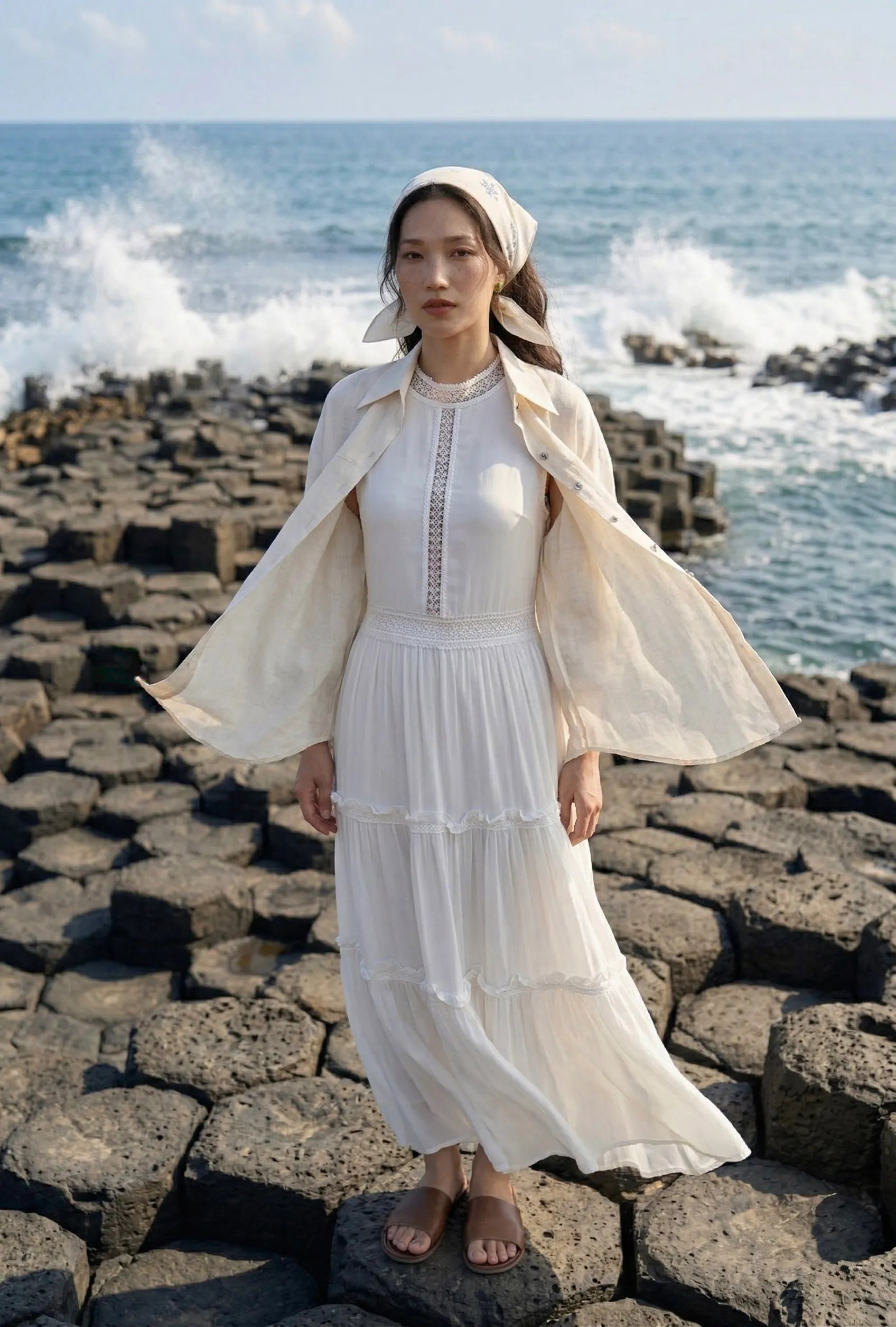 Áo sơ mi dáng rộng oversize linen thời trang Hity