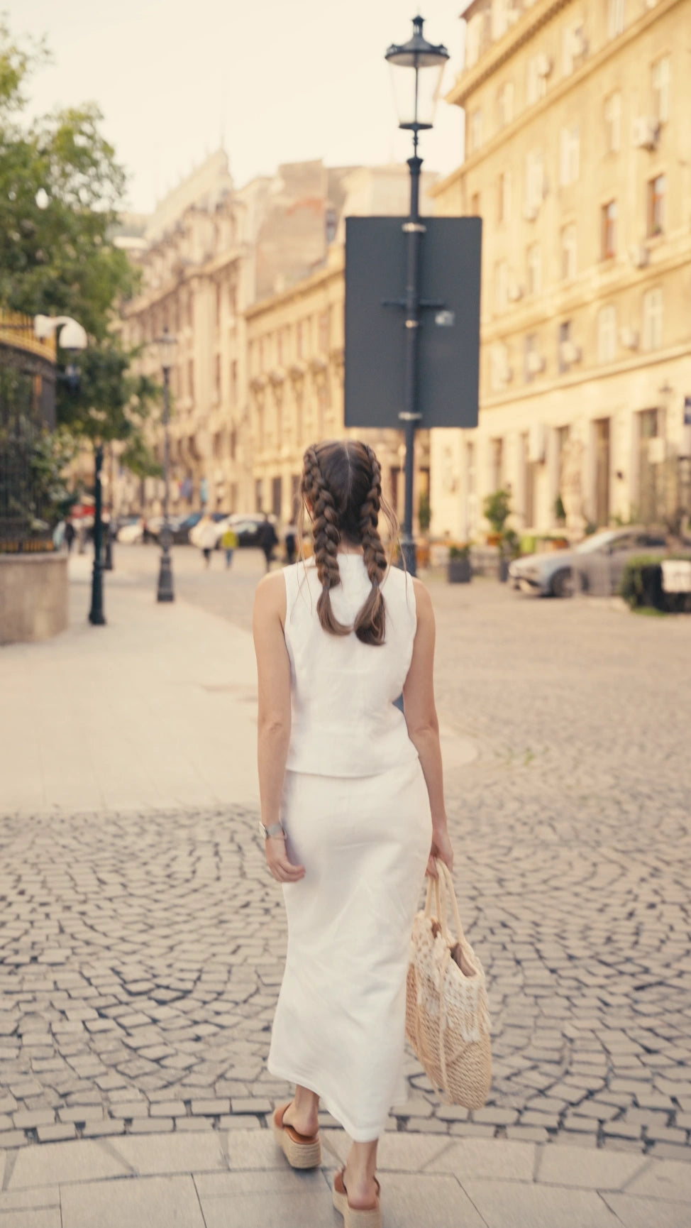 Hand-Embroidered Linen Vest