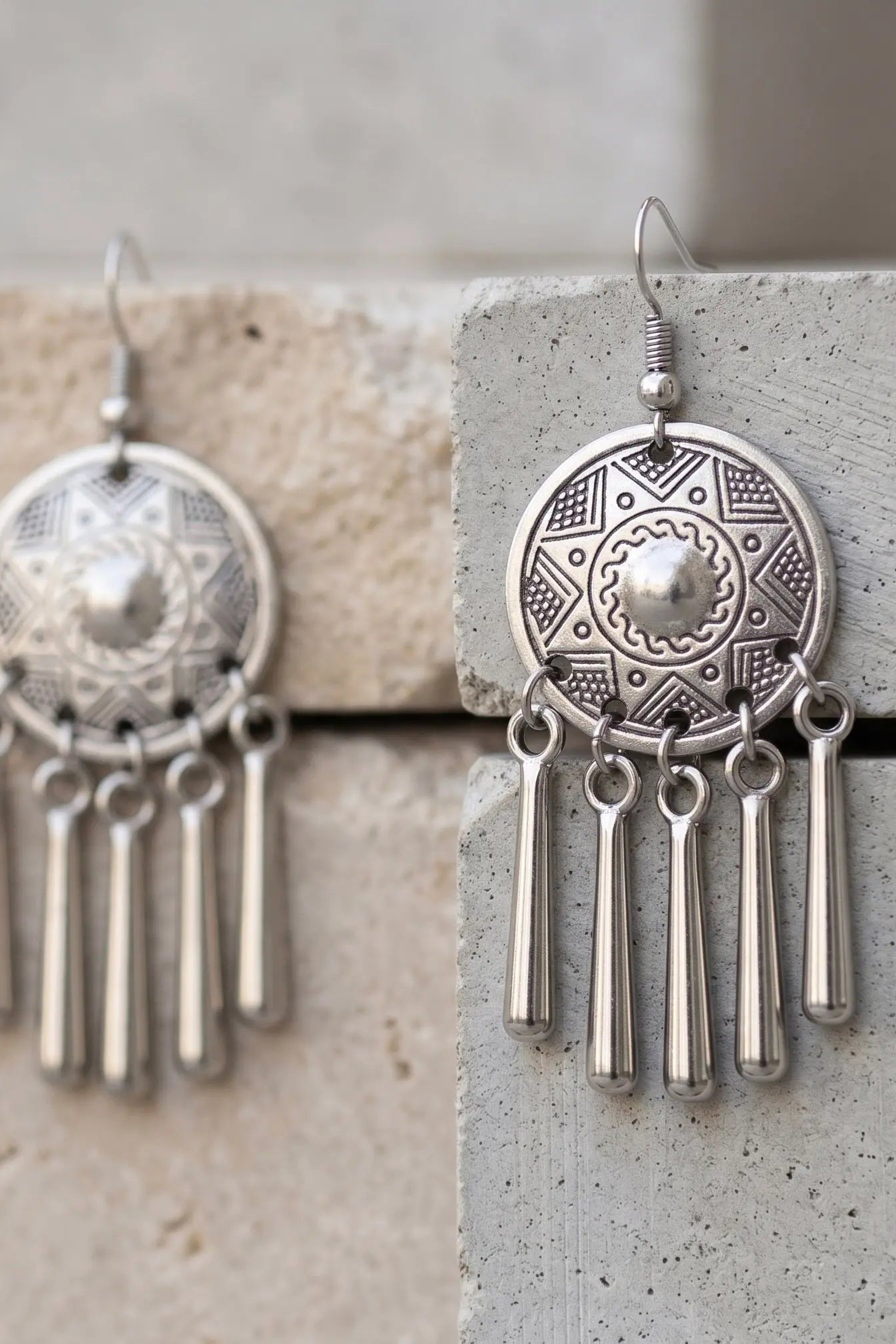 Bông tai boho thép không gỉ thời trang Hity