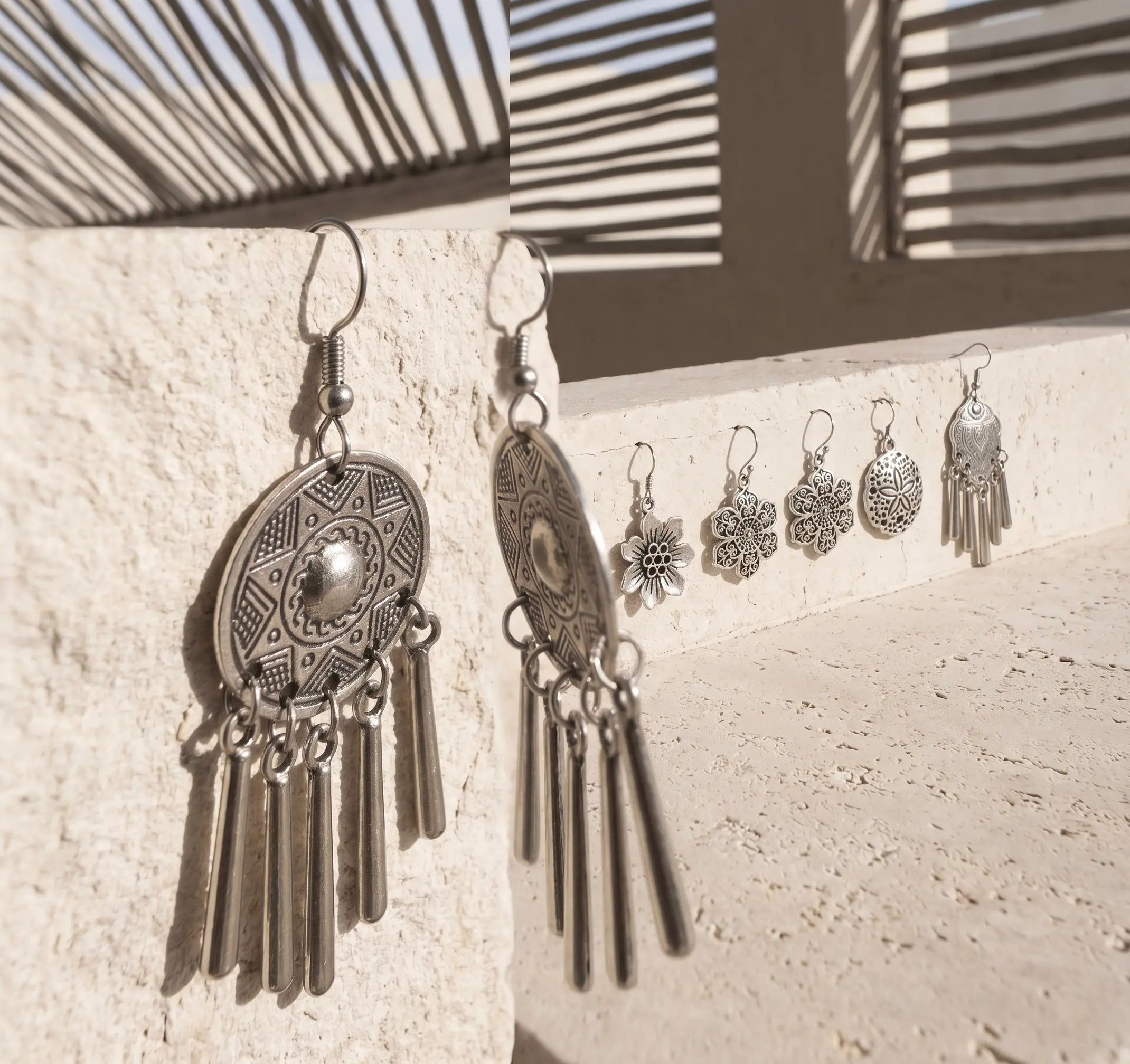 Bông tai boho thép không gỉ thời trang Hity