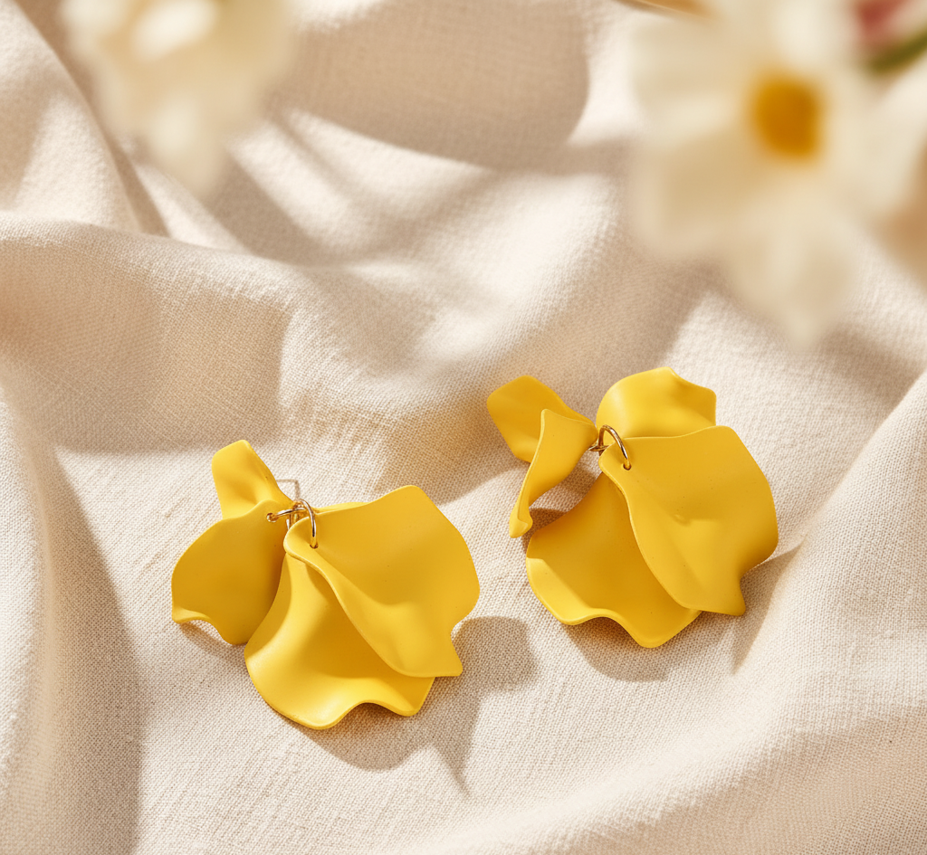 Bông tai trang sức bảng to statement thời trang Hity