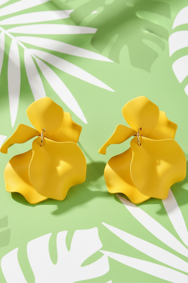 Bông tai trang sức bảng to statement thời trang Hity