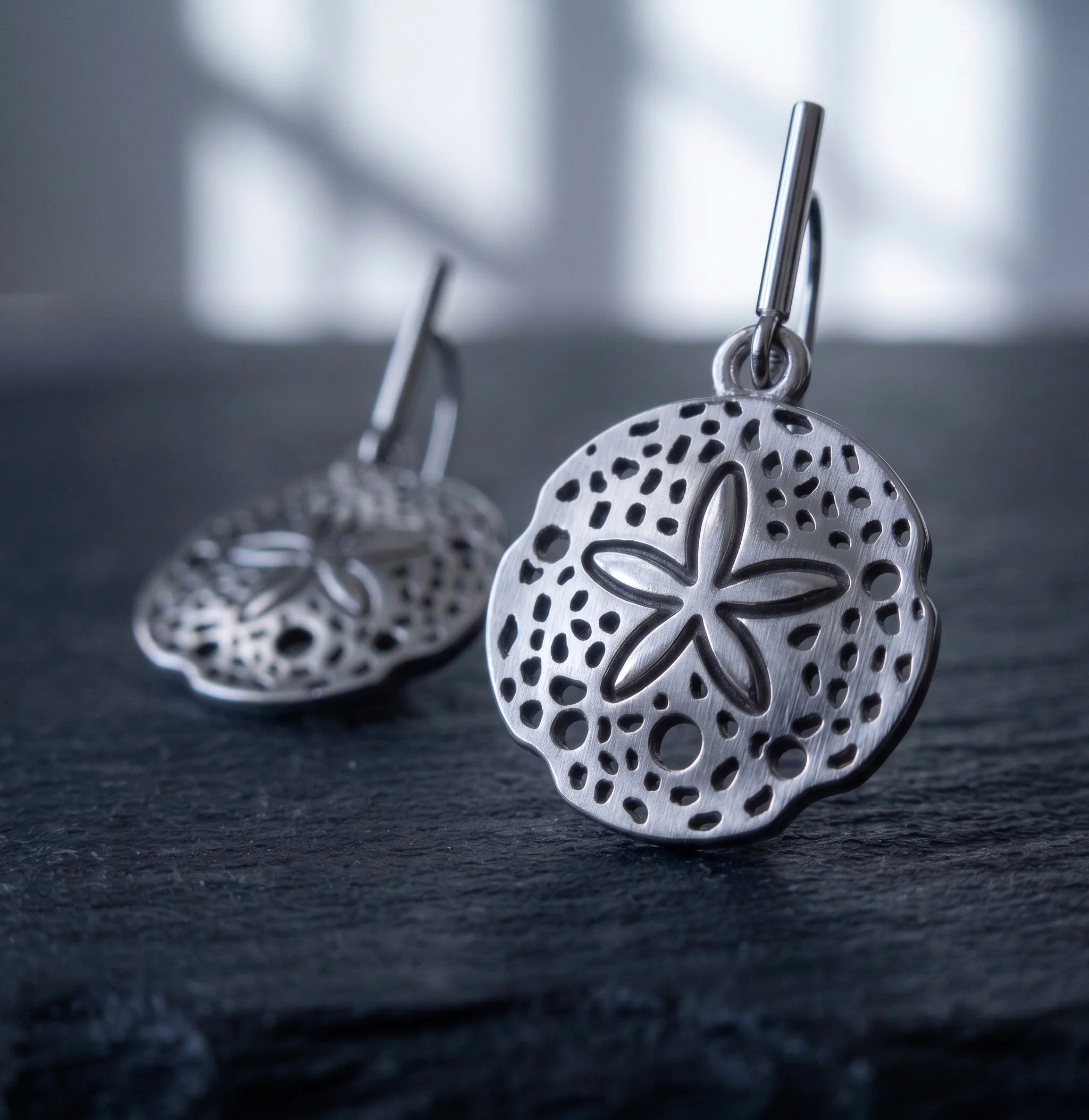 Bông tai chạm khắc filligree thép không gỉ thời trang Hity