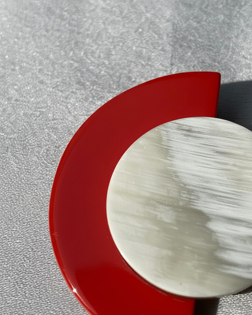 Bông tai nụ sơn mài cánh quạt thời trang Hity