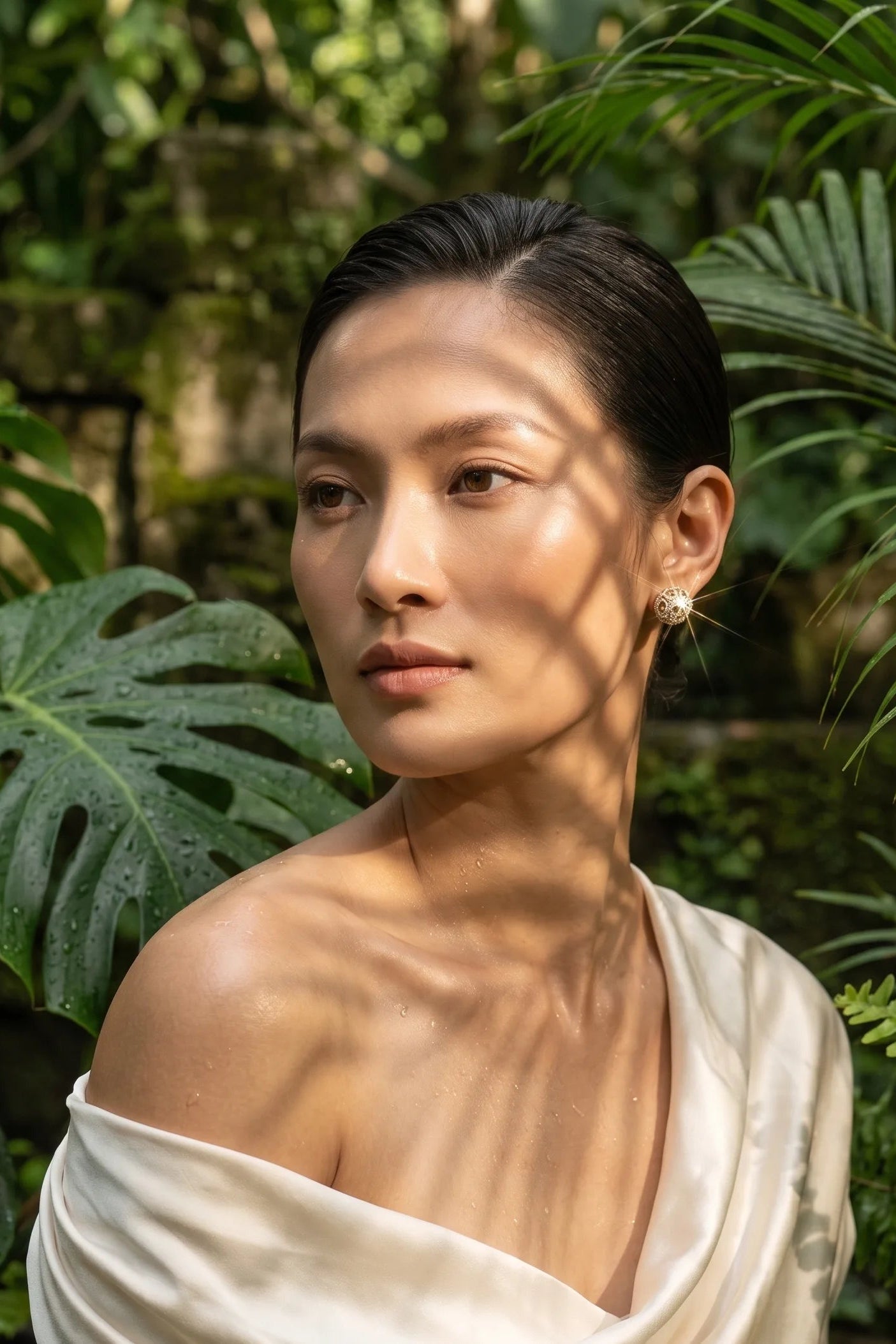 Bông tai nụ cubic thời trang Hity