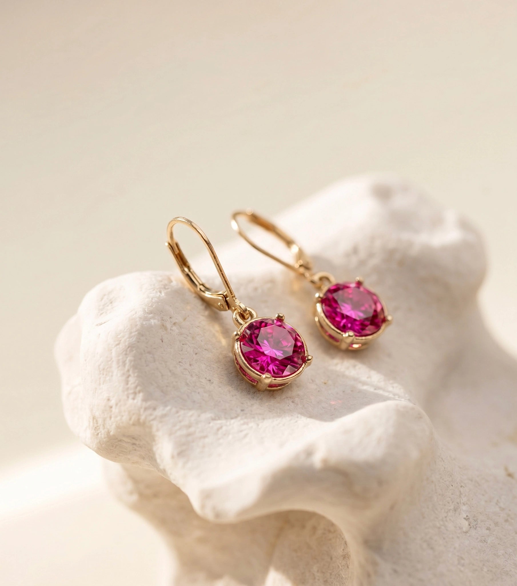 Bông tai pha lê hồng sen Swarovski thời trang Hity