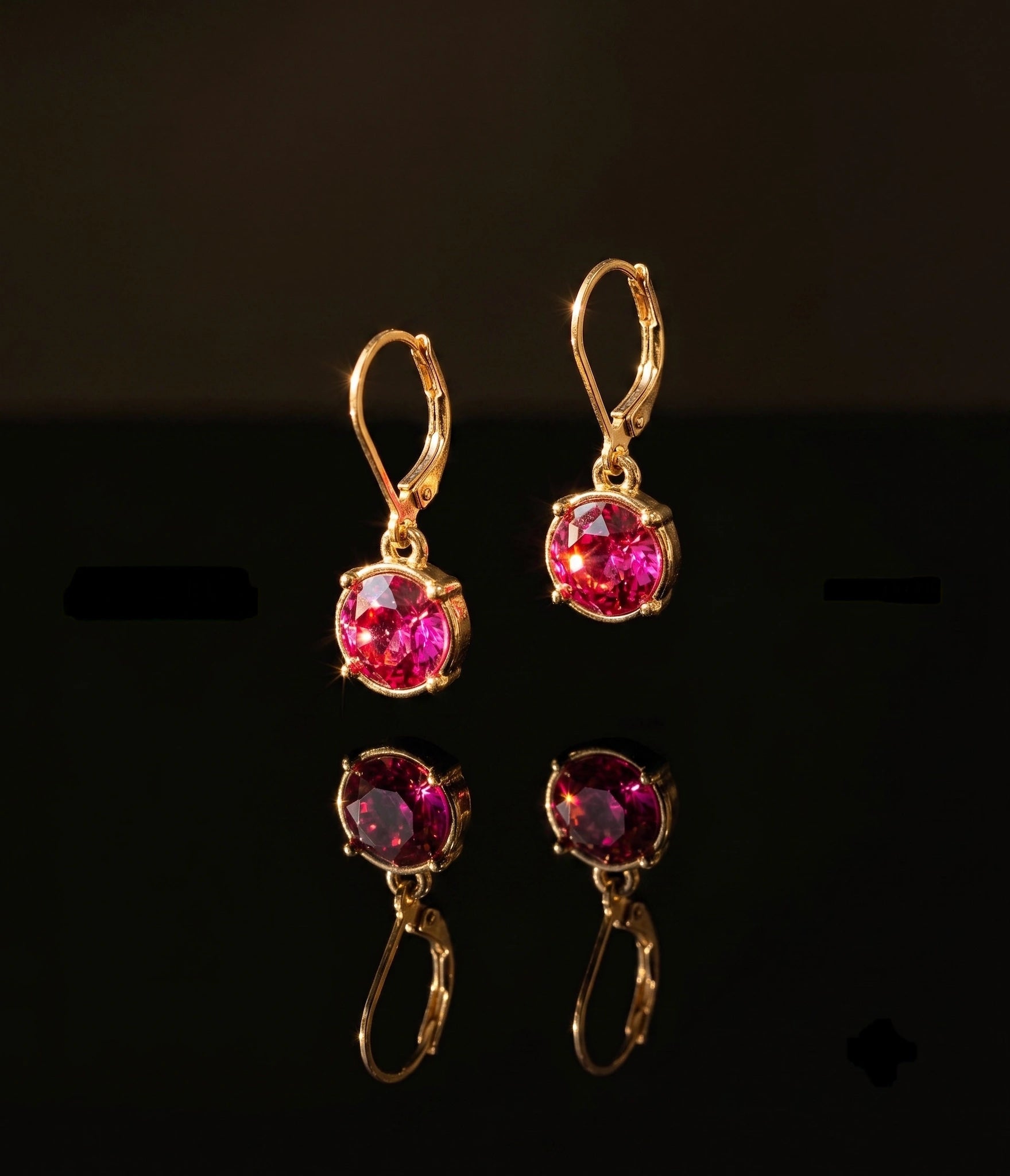 Bông tai pha lê hồng sen Swarovski thời trang Hity