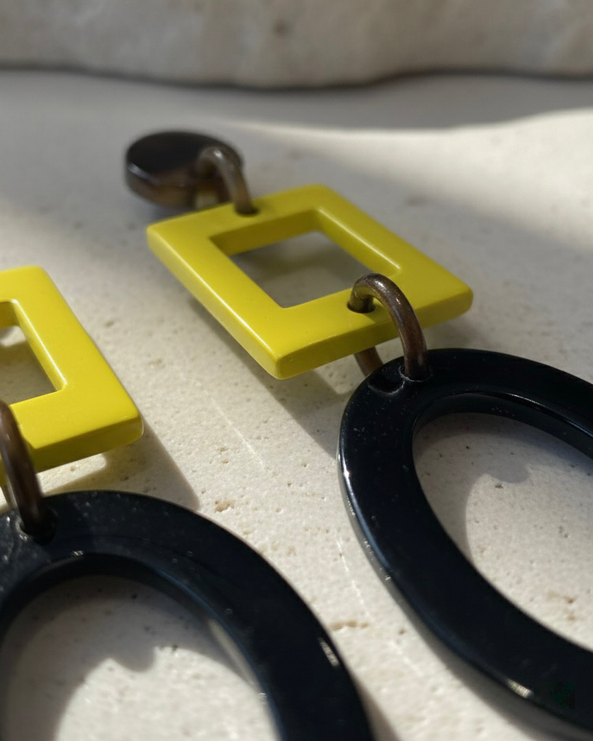 Bông tai sơn mài dáng dài thời trang Hity