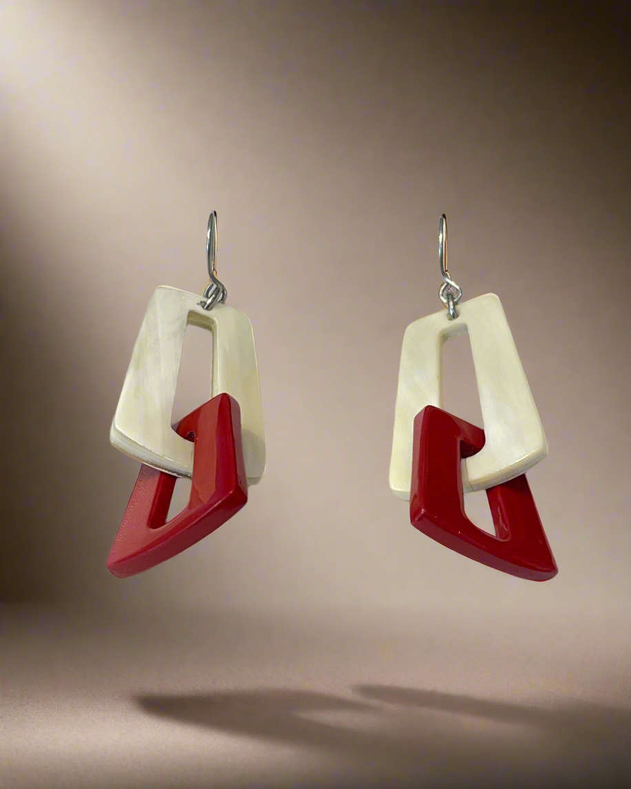 Bông tai sơn mài trang sức thủ công mỹ nghệ thời trang Hity