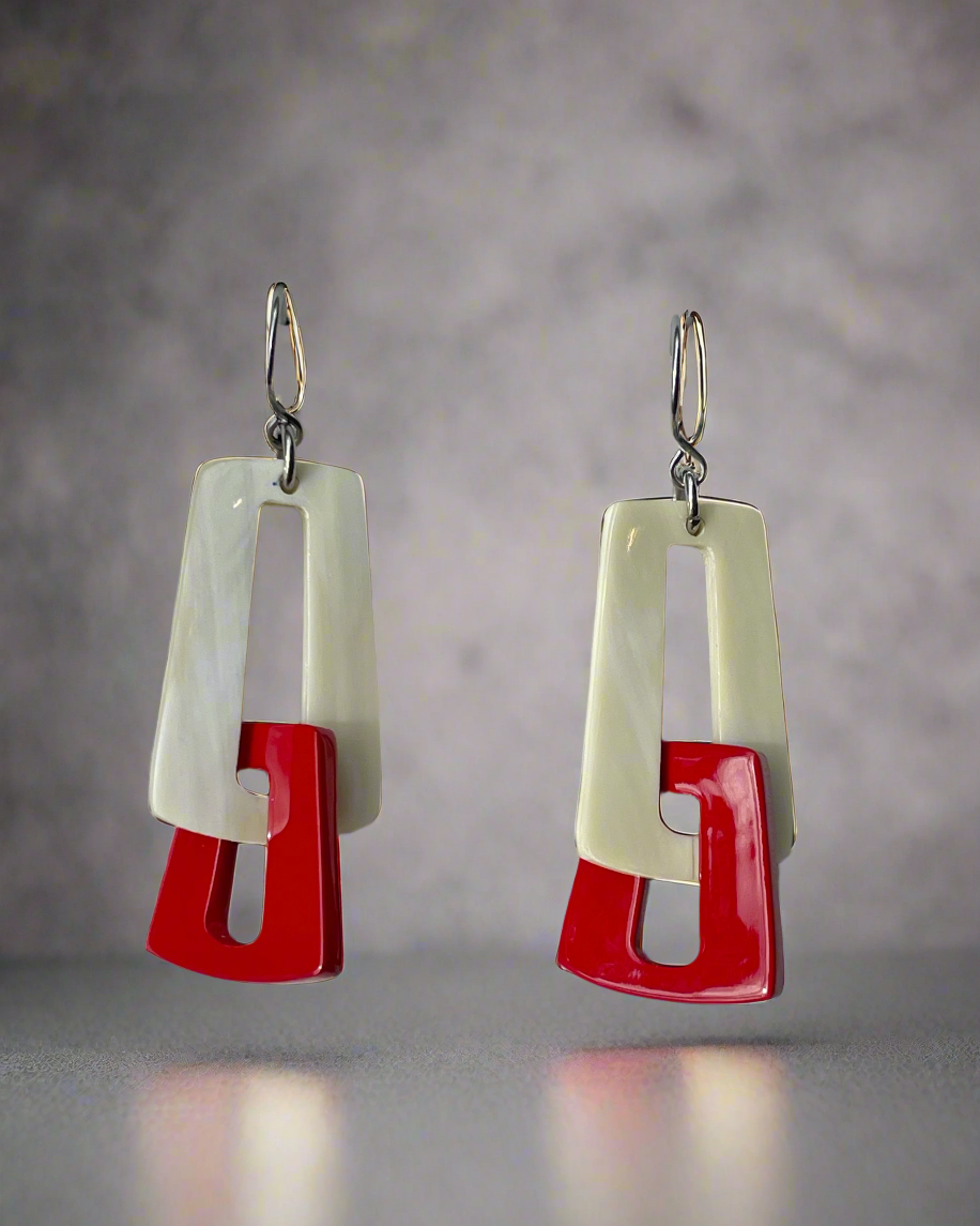 Bông tai sơn mài trang sức thủ công mỹ nghệ thời trang Hity