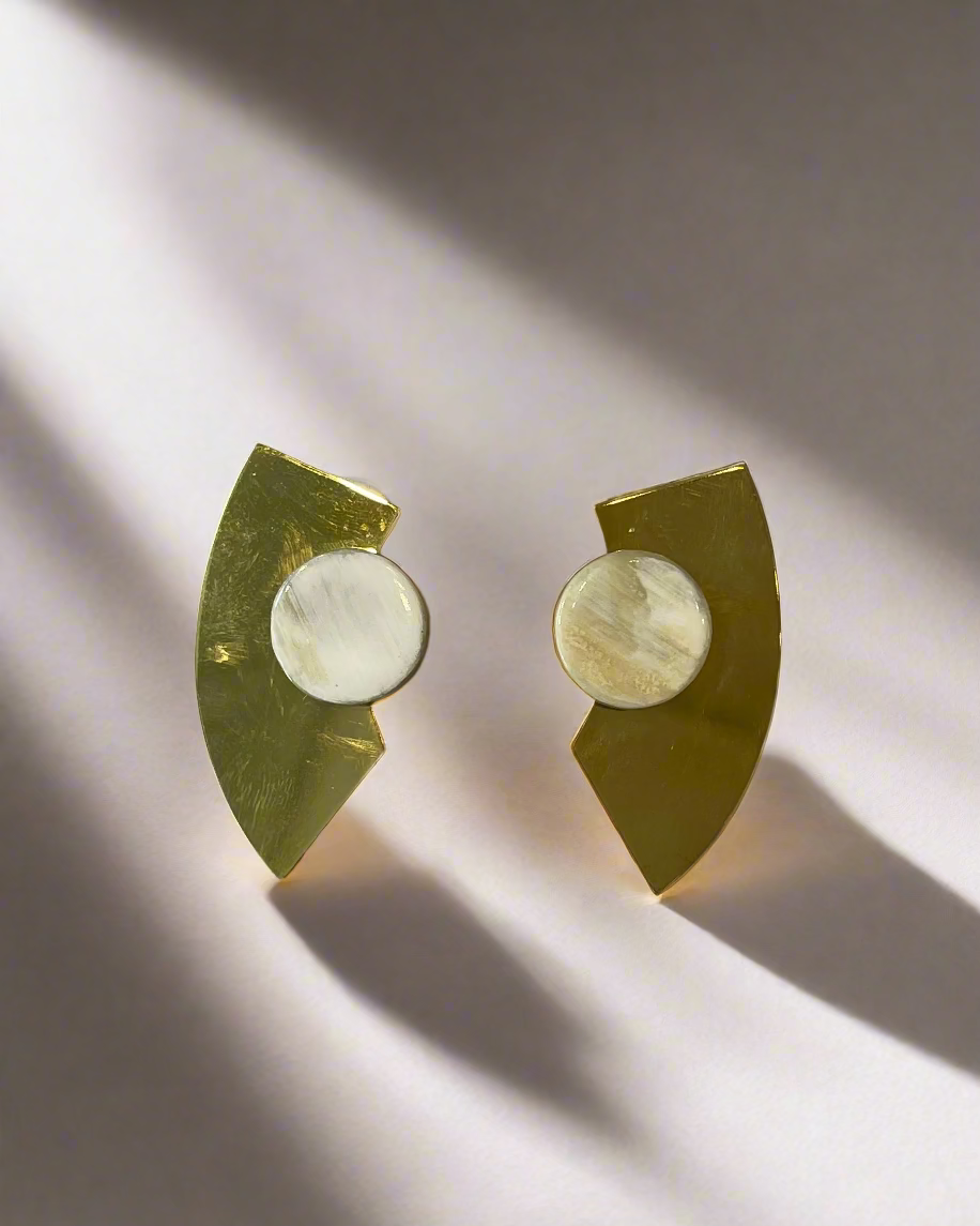 Bông tai sừng trâu mạ vàng thời trang Hity