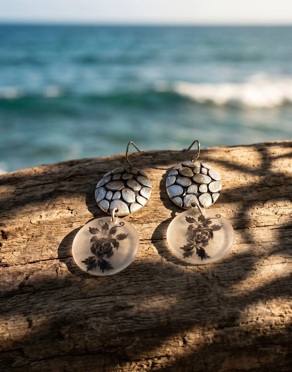 Bông tai vẽ tay handmade thời trang Hity