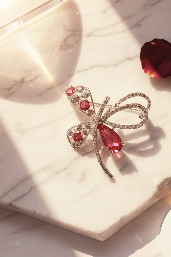 Cài áo cánh bướm đính đá thời trang Hity