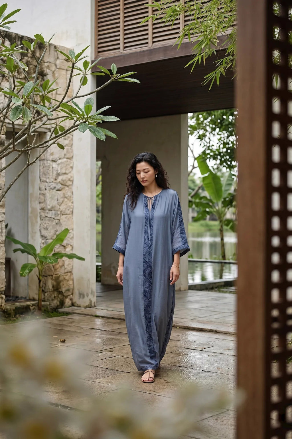 Đầm maxi đi biển kahtan thời trang Hity