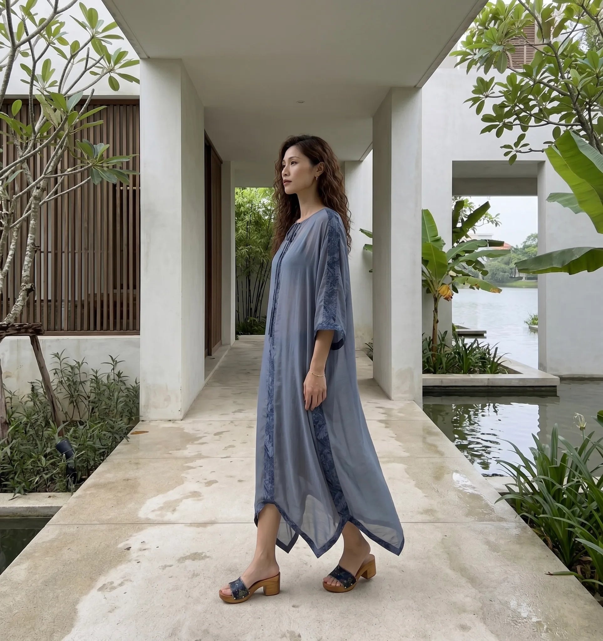 Đầm maxi đi biển kahtan thời trang Hity