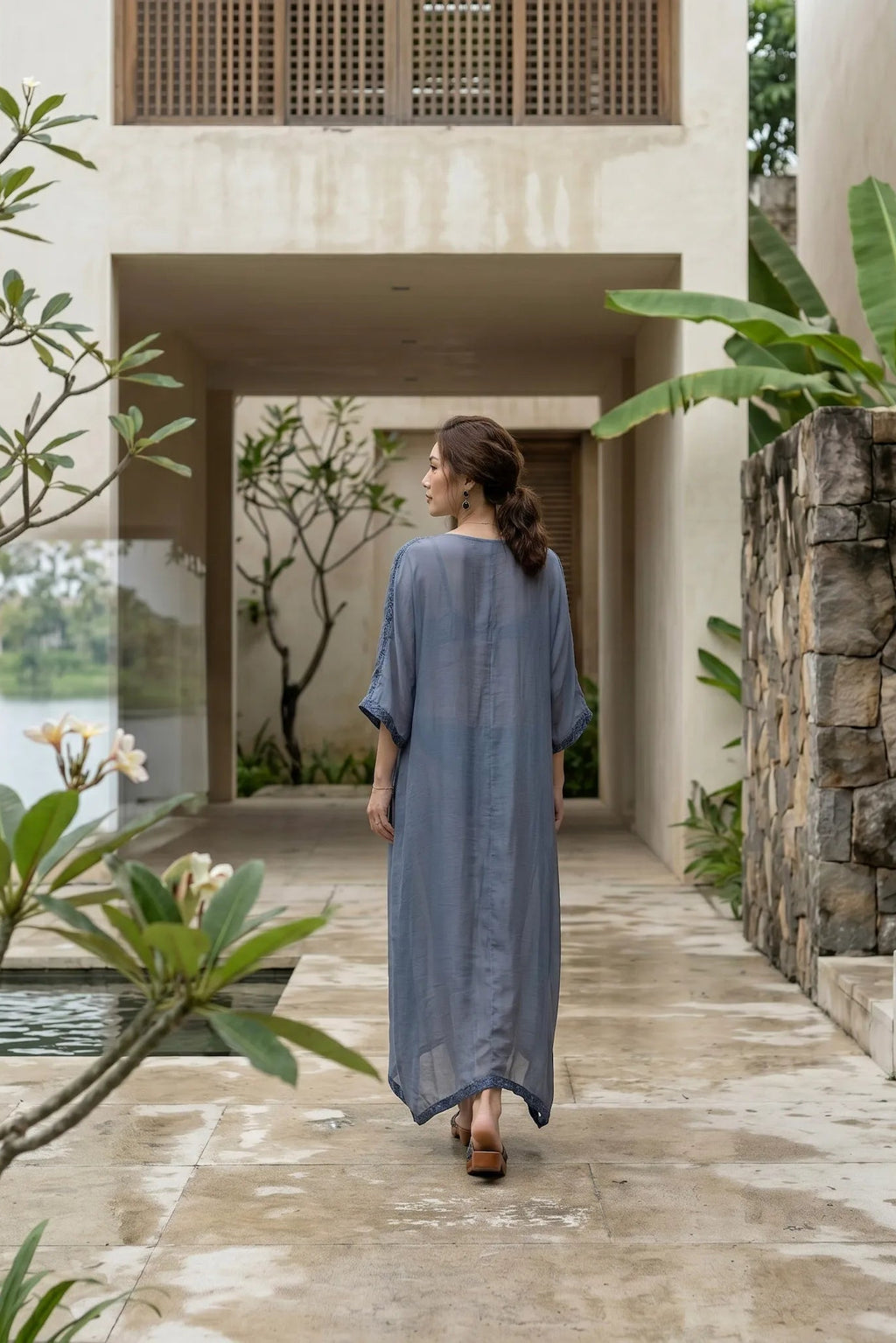 Đầm maxi đi biển kahtan thời trang Hity