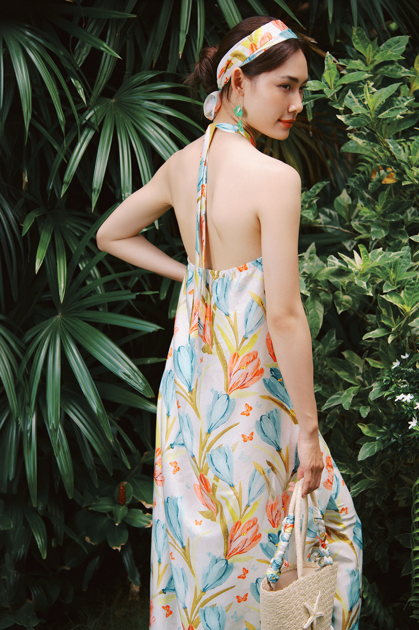 Bộ set áo yếm hoa quần ống đứng thời trang Hity