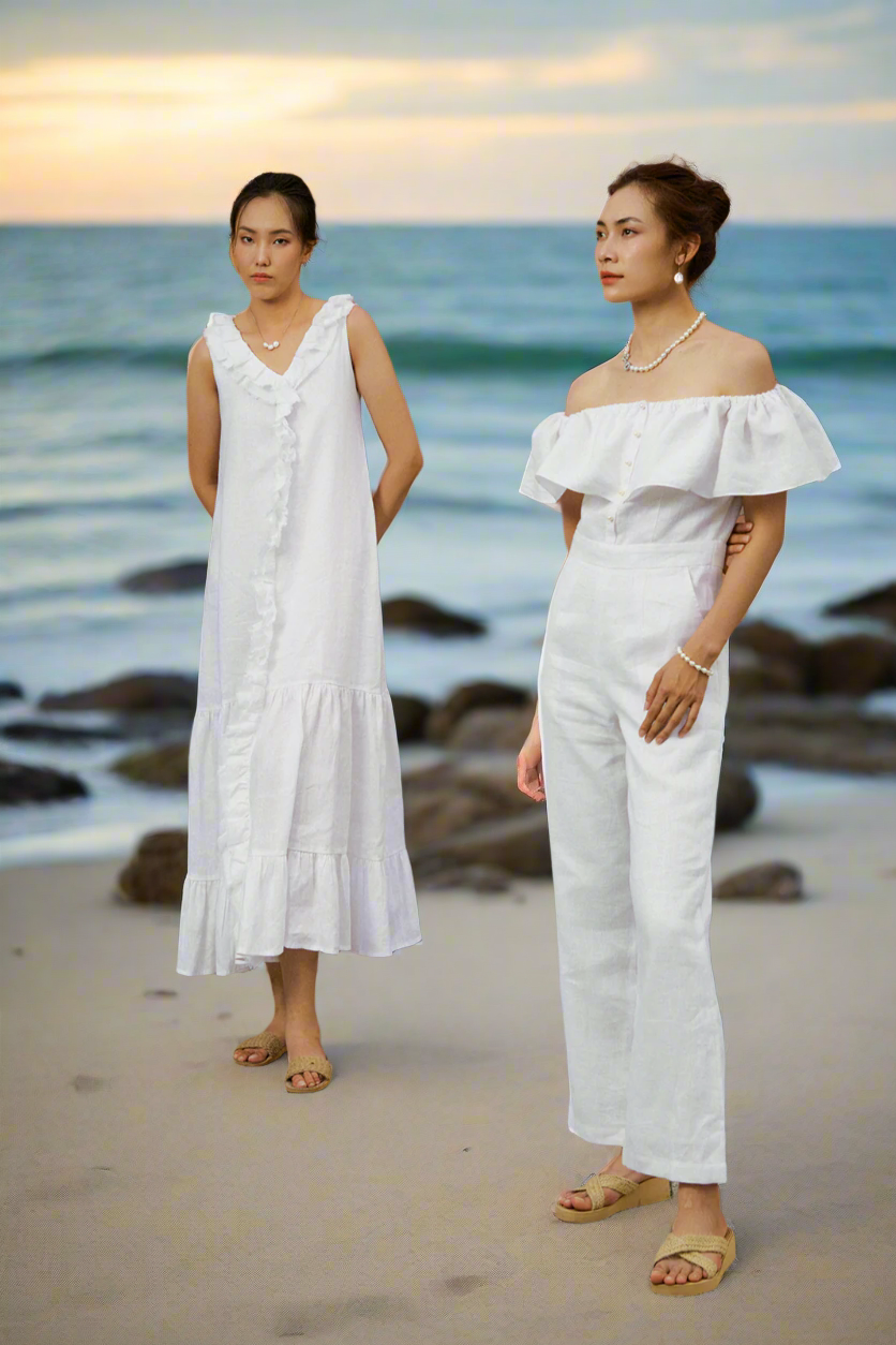 Đầm Maxi Linen Lân Sa