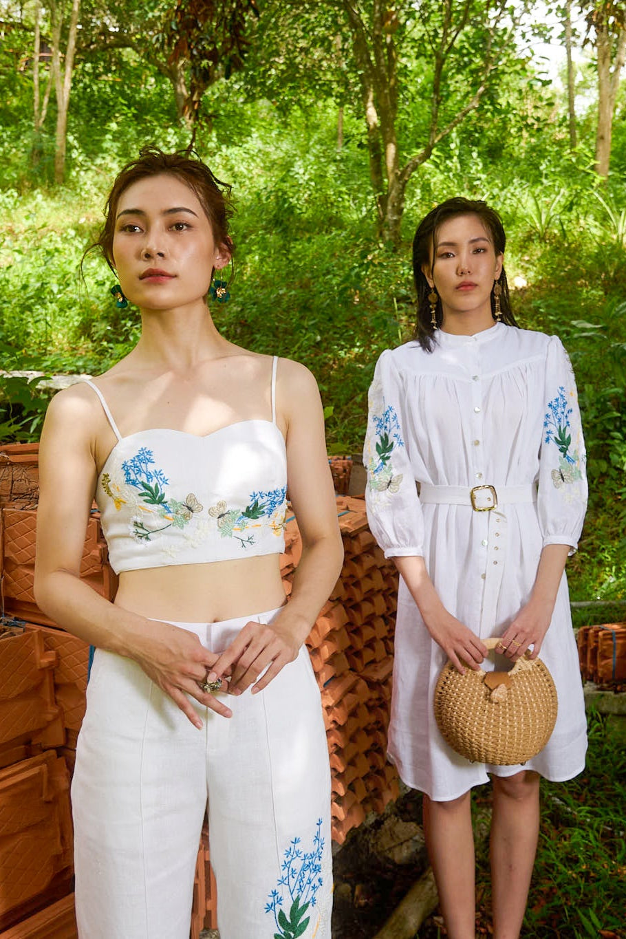 Đầm suông linen thêu tay Mơ thời trang Hity