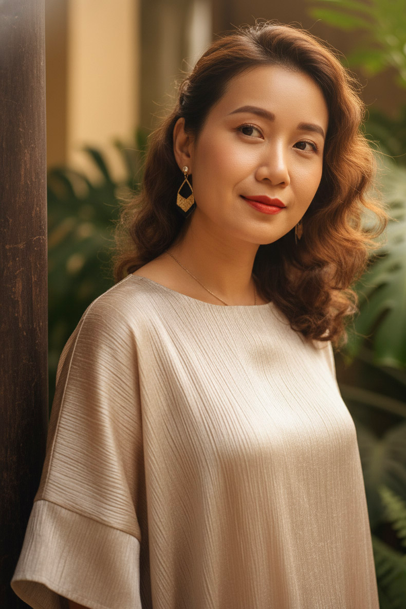 Đầm suông lụa tơ tằm lãnh Mỹ A thời trang Hity