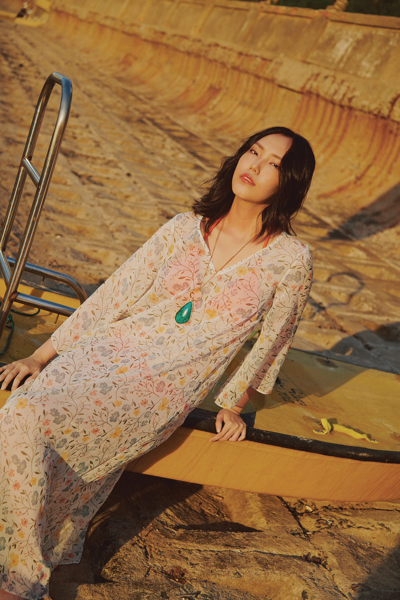 Áo choàng kaftan đi biển thời trang Hity