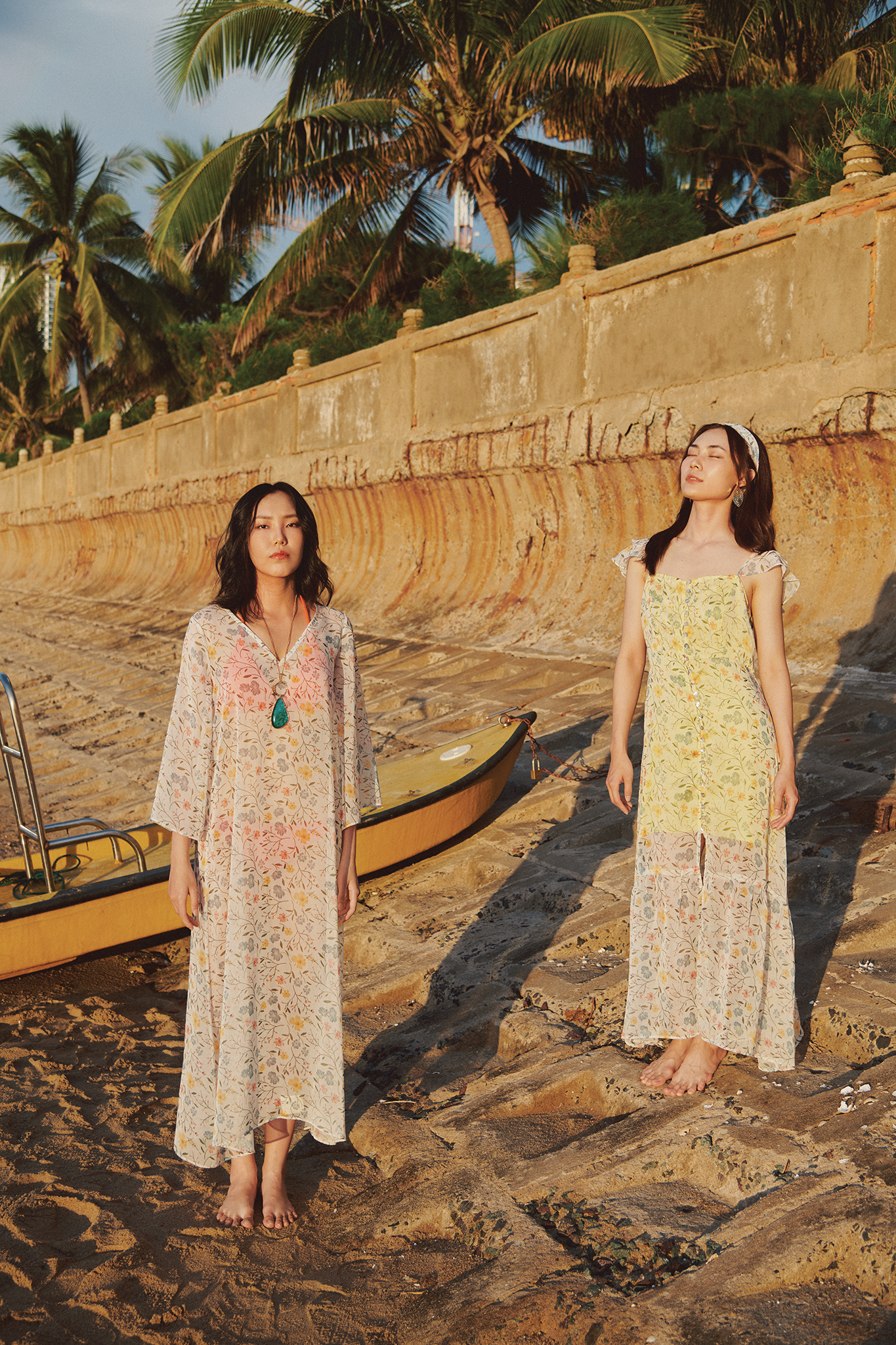 Áo choàng kaftan đi biển thời trang Hity