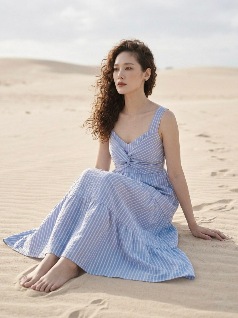 Đầm Maxi Cotton Vân Hy