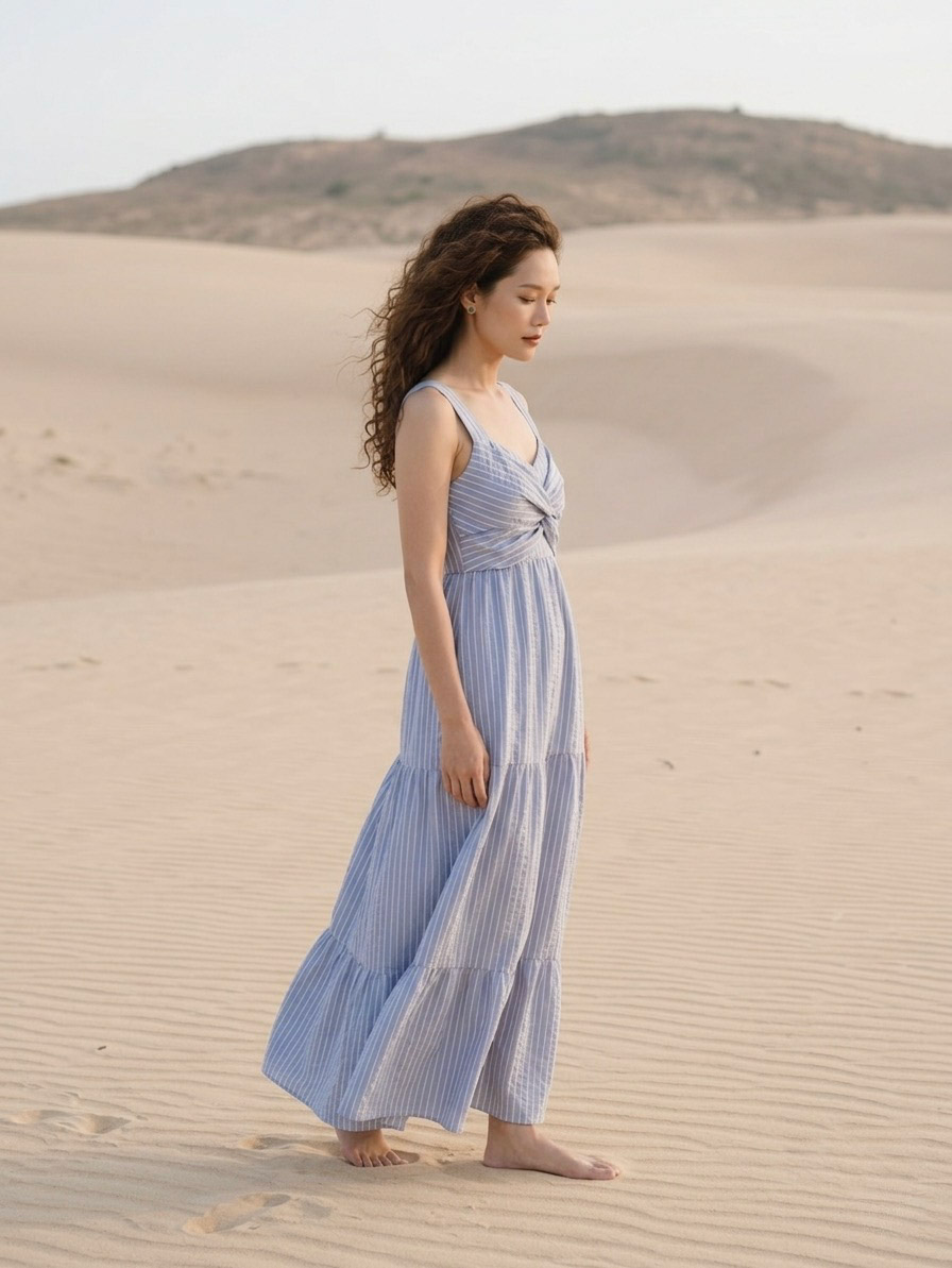 Đầm Maxi Cotton Vân Hy