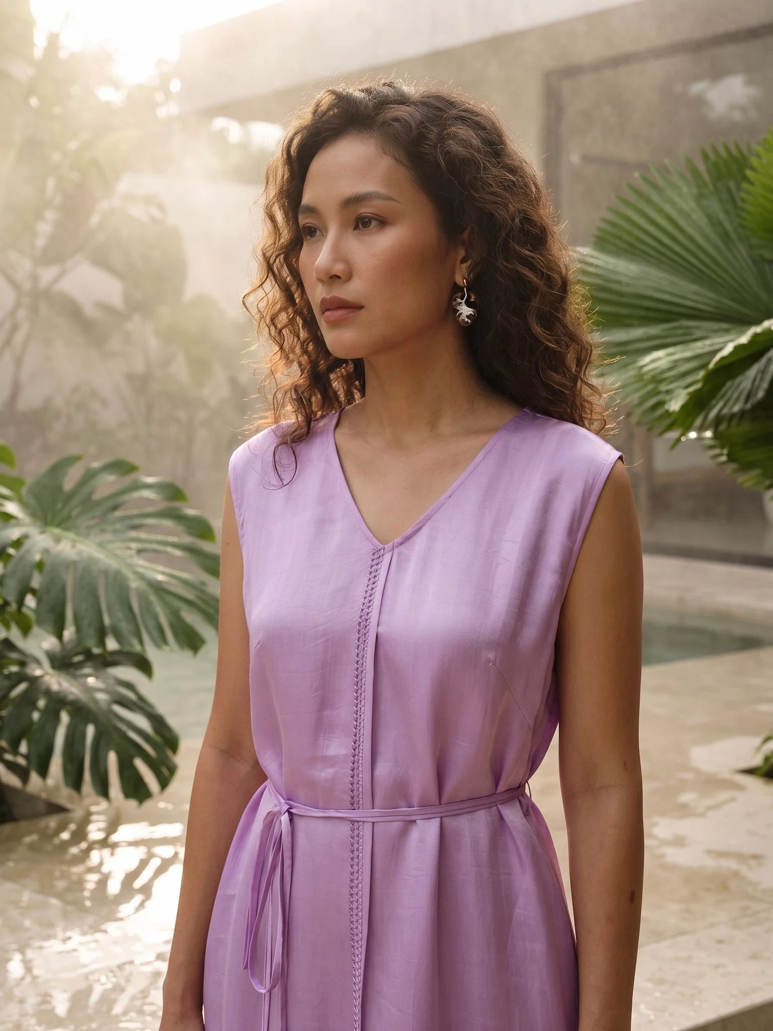 Đầm maxi lụa tơ tằm thêu tay thời trang Hity