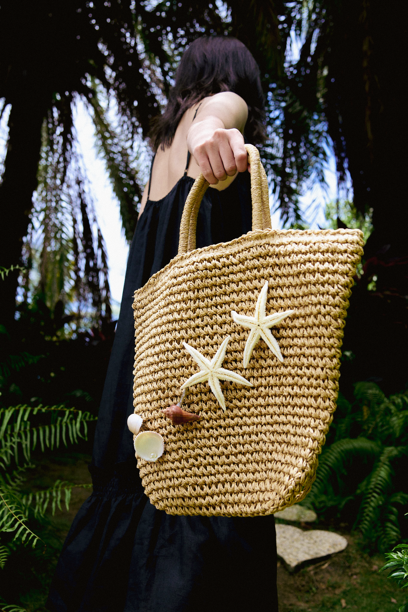 Giỏ cói túi dáng tote thời trang Hity