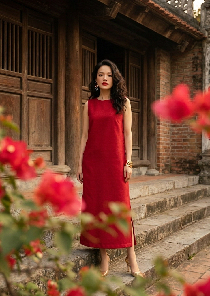 Đầm Suông Xẻ Tà Lộc