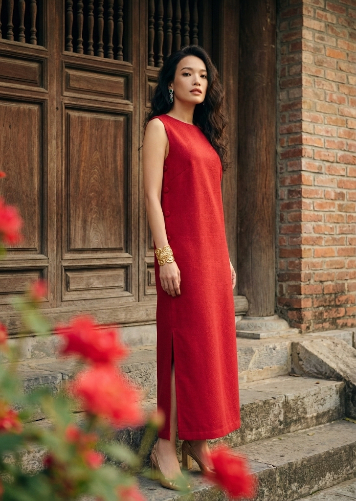 Đầm Suông Xẻ Tà Lộc