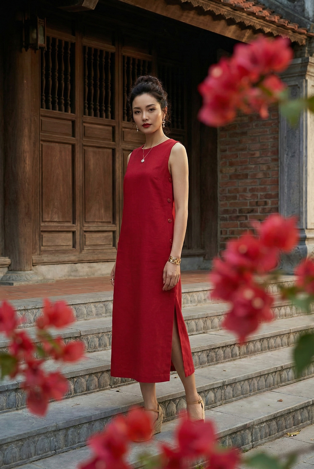 Đầm Suông Xẻ Tà Lộc