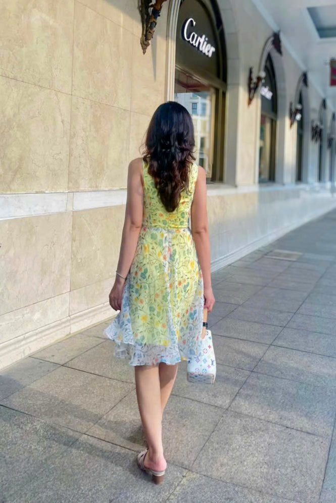 Đầm xoè hoa nhí soleil thời trang Hity