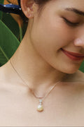 Dây chuyền bạc mặt ngọc trai baroque thời trang Hity