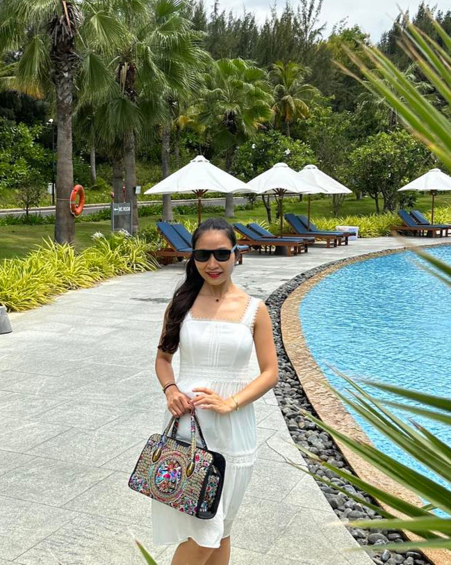 Giỏ túi xách tay thổ cẩm H'mong thời trang Hity