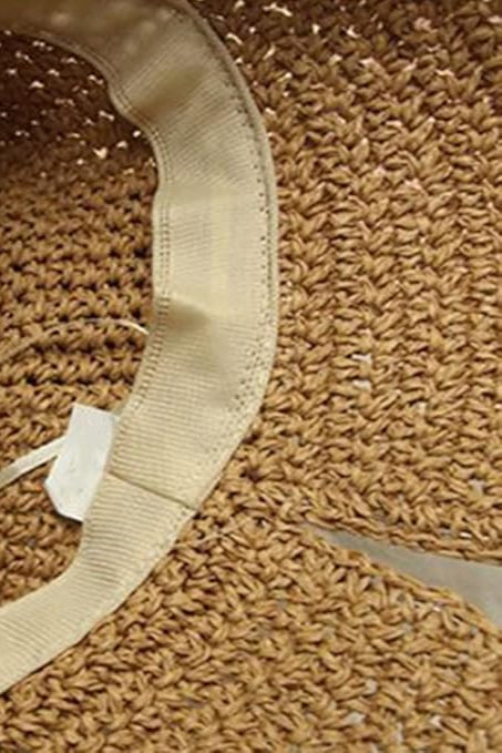 Mũ nón cói vành khuyết nơ dáng chuông thời trang Hity