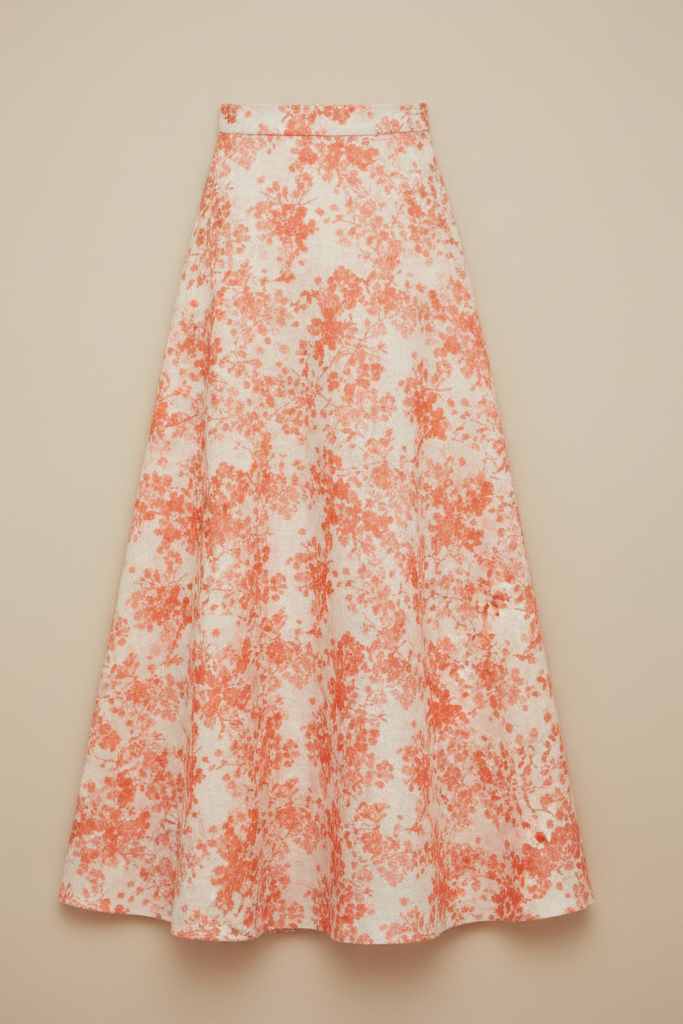 Váy Midi Ramie Thanh Minh