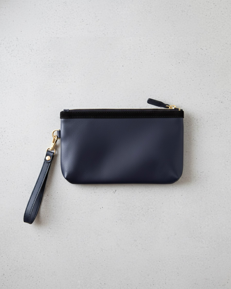 Ví da cầm tay clutch da bò Ý thời trang Hity