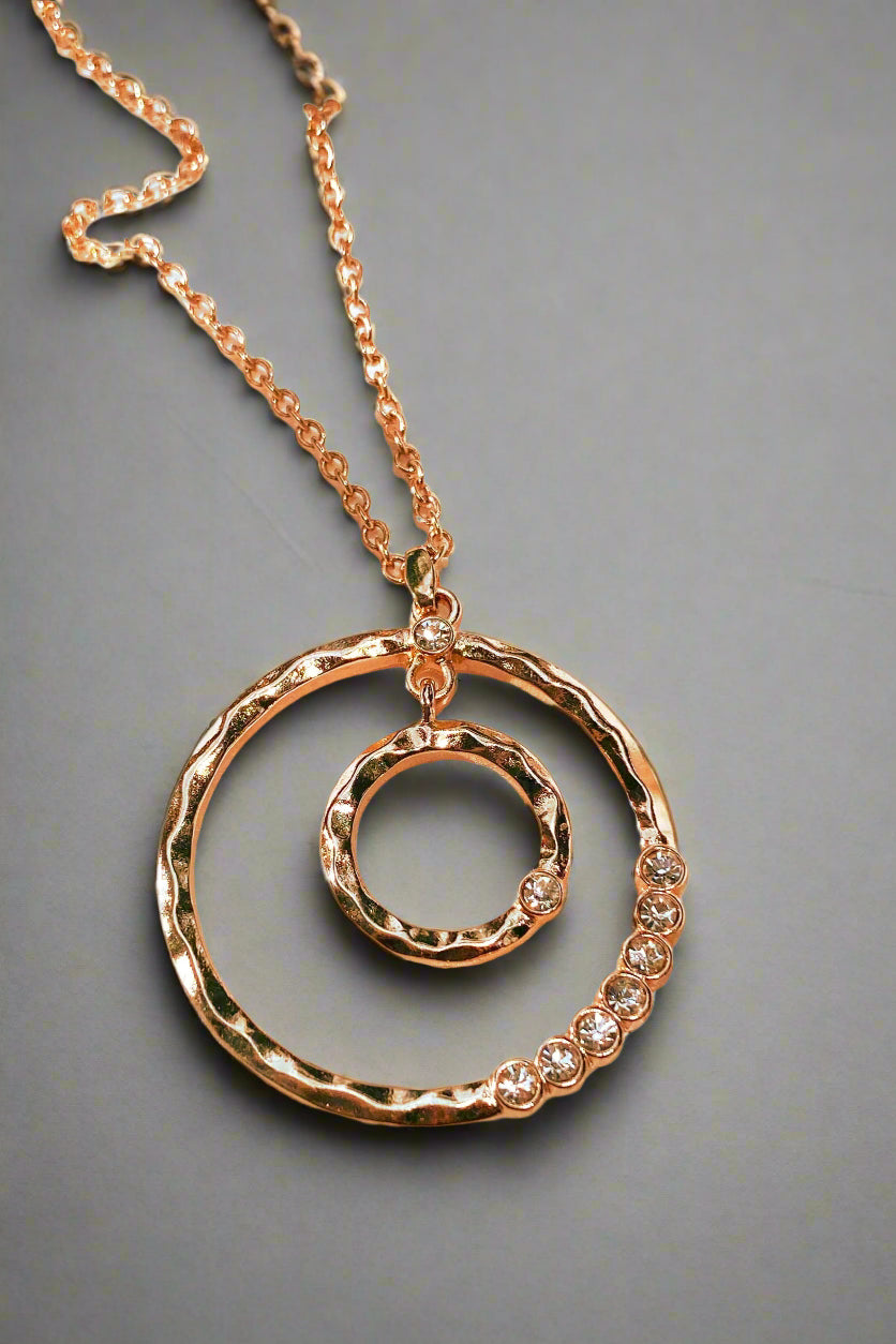 Vòng cổ xích mặt tròn đôi thời trang Hity