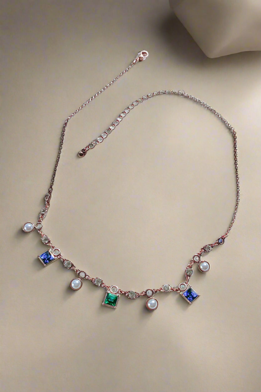 Vòng cổ charm pha lê thời trang Hity