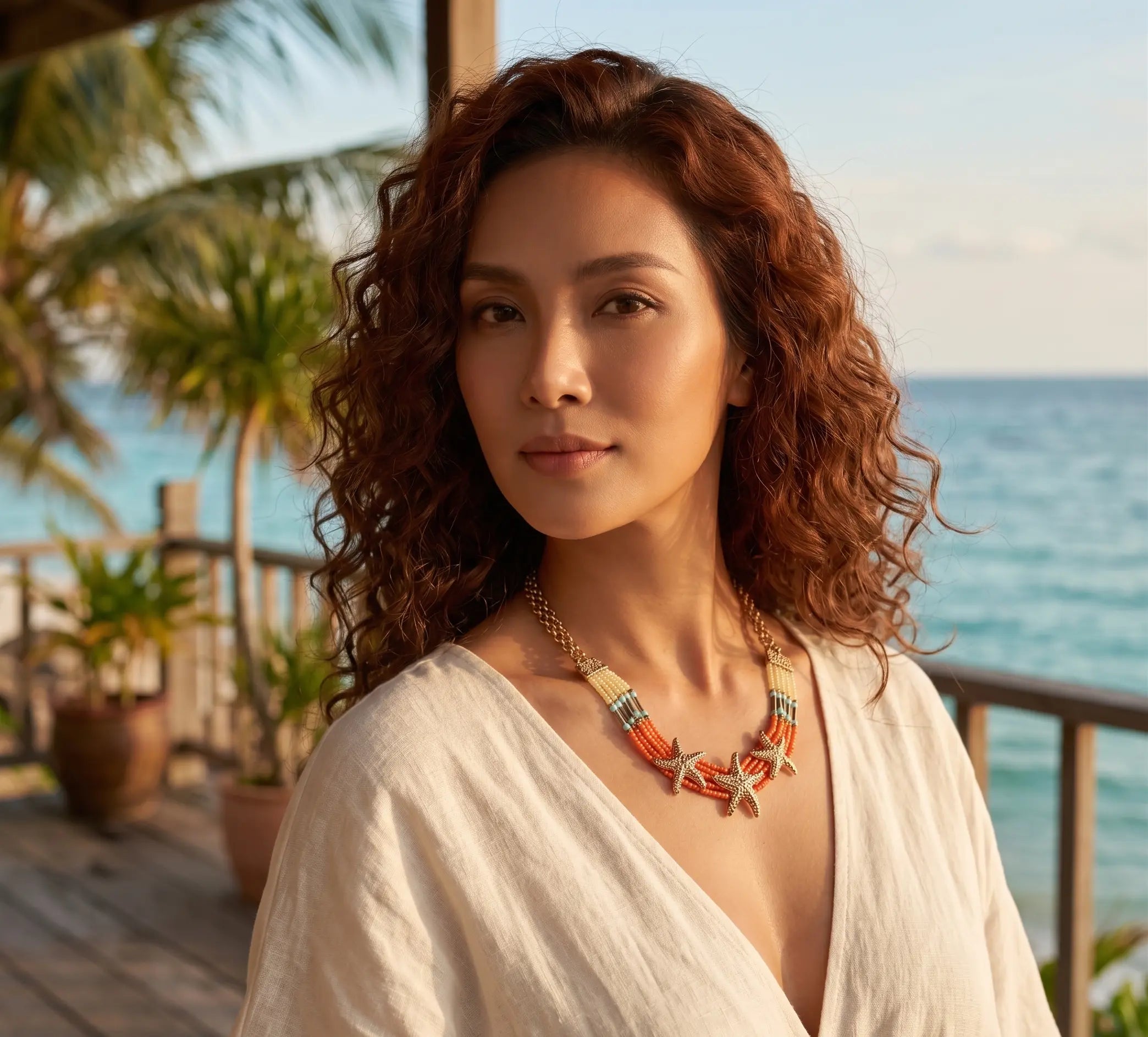Vòng cổ boho sao biển thời trang Hity