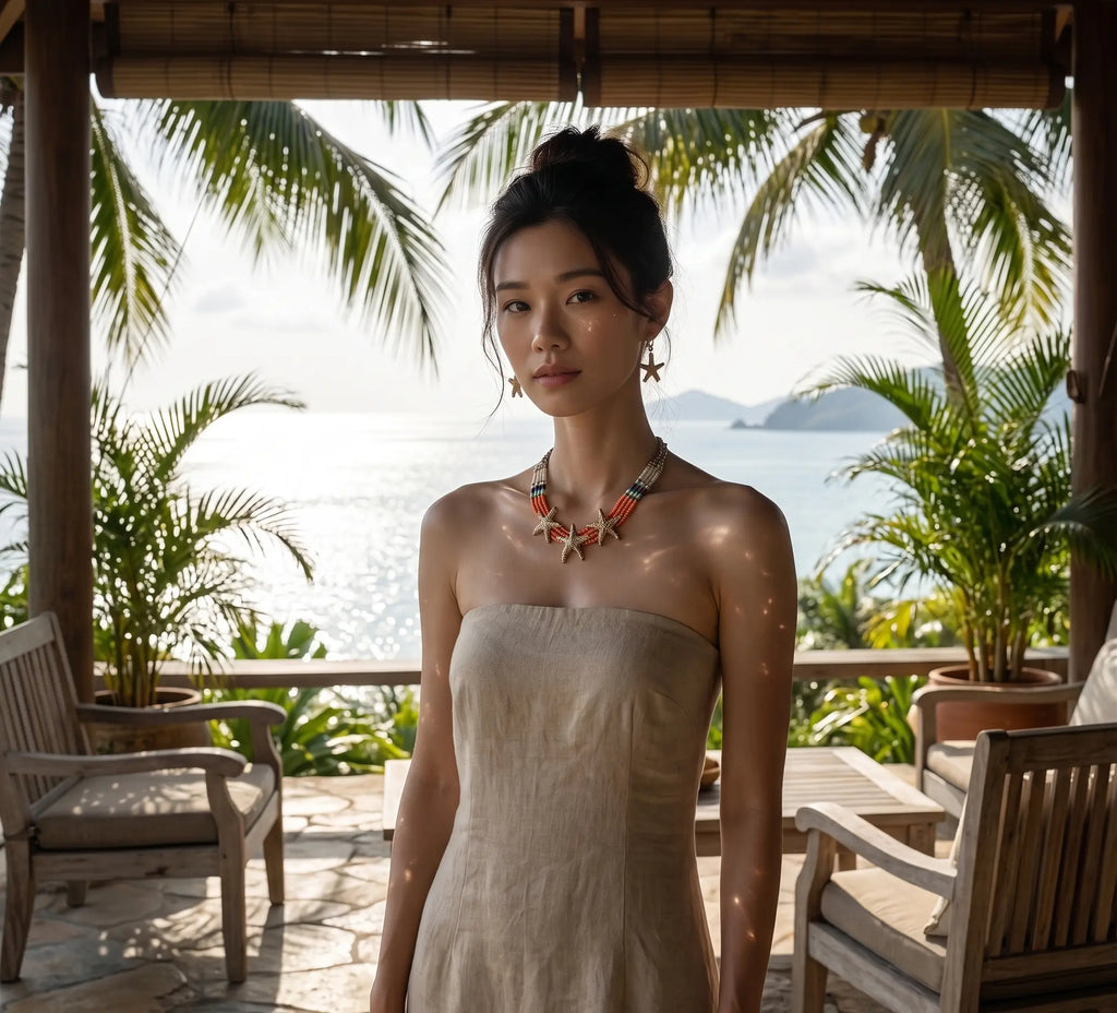 Vòng cổ boho sao biển thời trang Hity