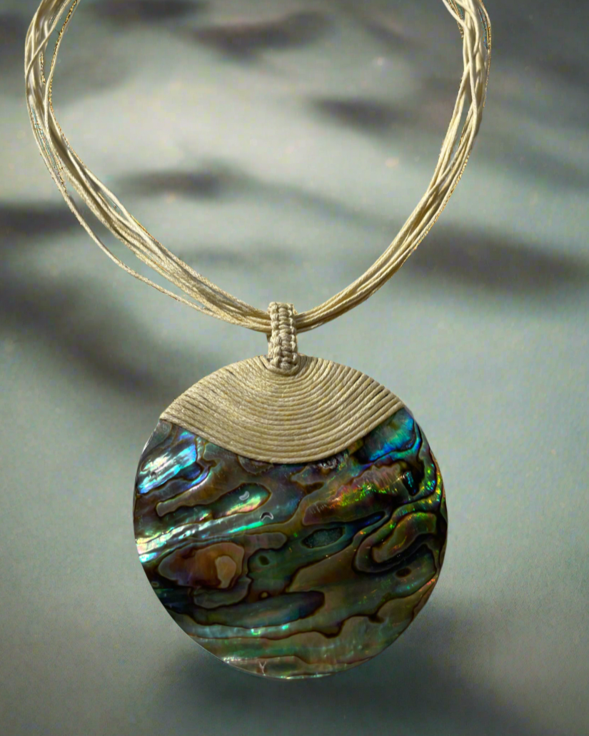 Vòng cổ cửu khổng bào ngư trang sức thủ công mỹ nghệ thời trang Hity