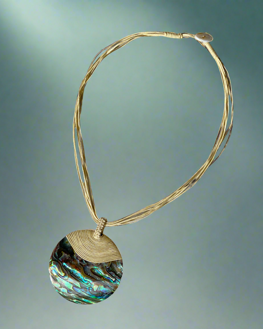 Vòng cổ cửu khổng bào ngư trang sức thủ công mỹ nghệ thời trang Hity