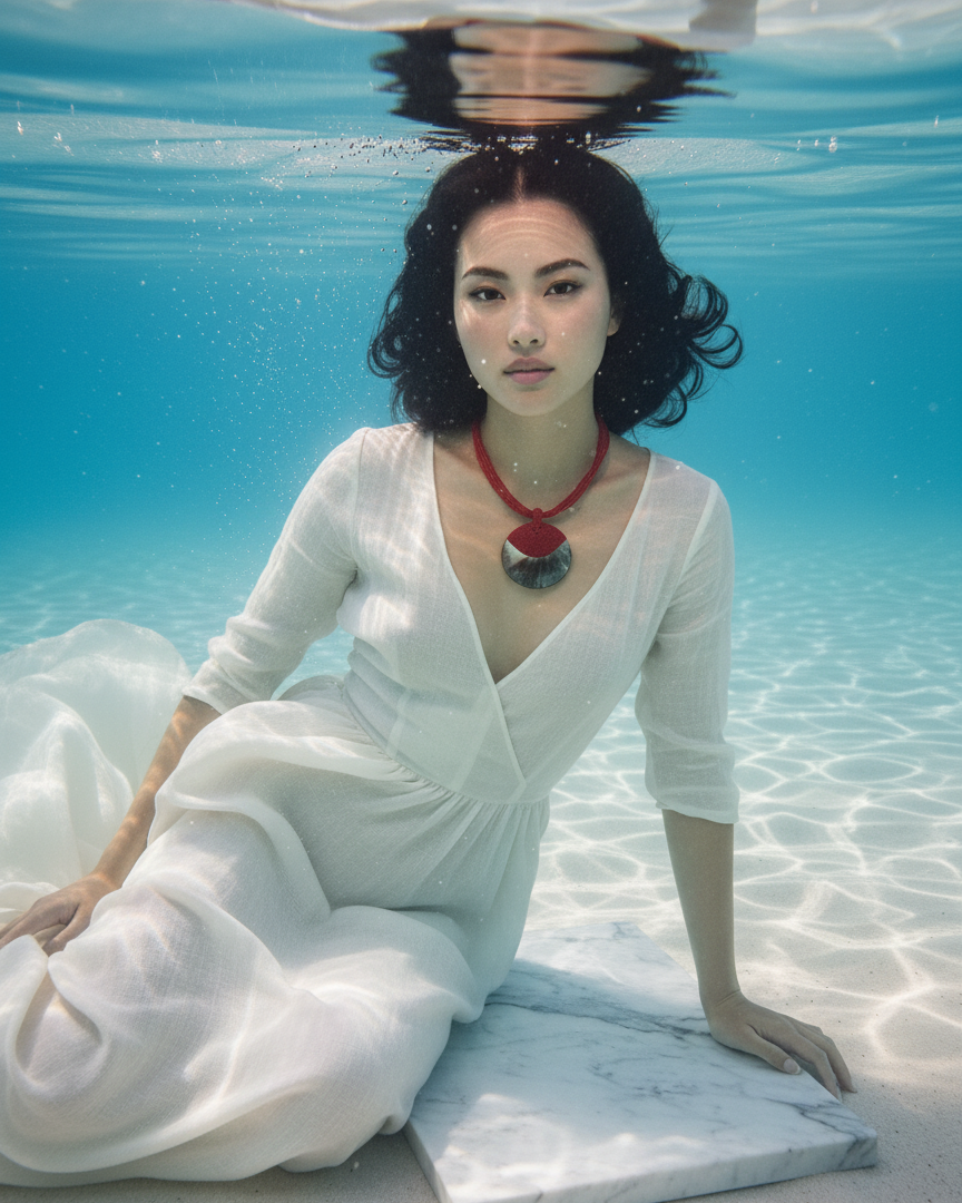 Vòng cổ mặt vỏ cửu khổng bào ngư thời trang Hity